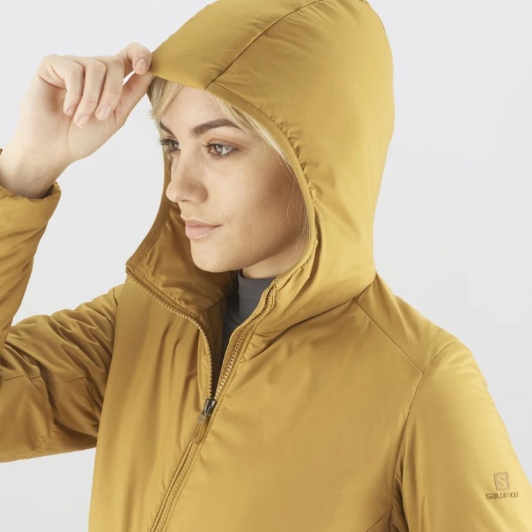 Yellow Salomon Outrack Women's Insulated Jackets | PH 76059J